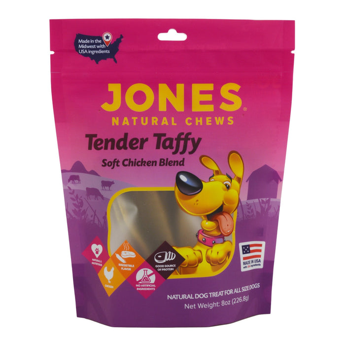 Jones Natural Chews Tender Taffy Beef Liver Blend Dog Treats - 4GX1 - Chicken - 8 oz - 1