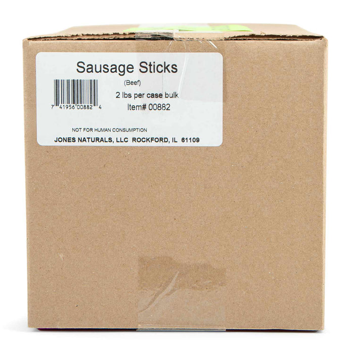 Jones Natural Sausage Sticks Dog Treats, 5" L - 4GV3 - 2 lb Box - 8