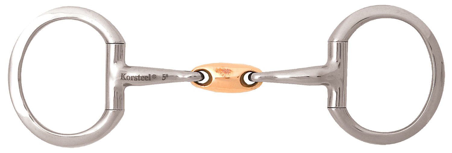 JP Korsteel Copper Oval Link Eggbutt Snaffle Bit for Horses — Jeffers