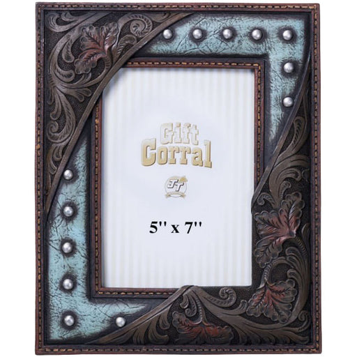 Western Chic Picture Frames - Leather and Studs  