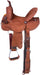 Tough 1 Medina Youth Buckstitch Roughout Barrel Saddle - 10 in  