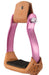 Polished Aluminum Barrel Racer Stirrups - Pink  