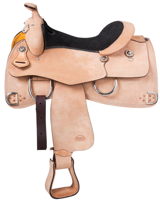 Tough1 Trinidad Training & Show Saddle, Light Oil  - 15 in Seat  