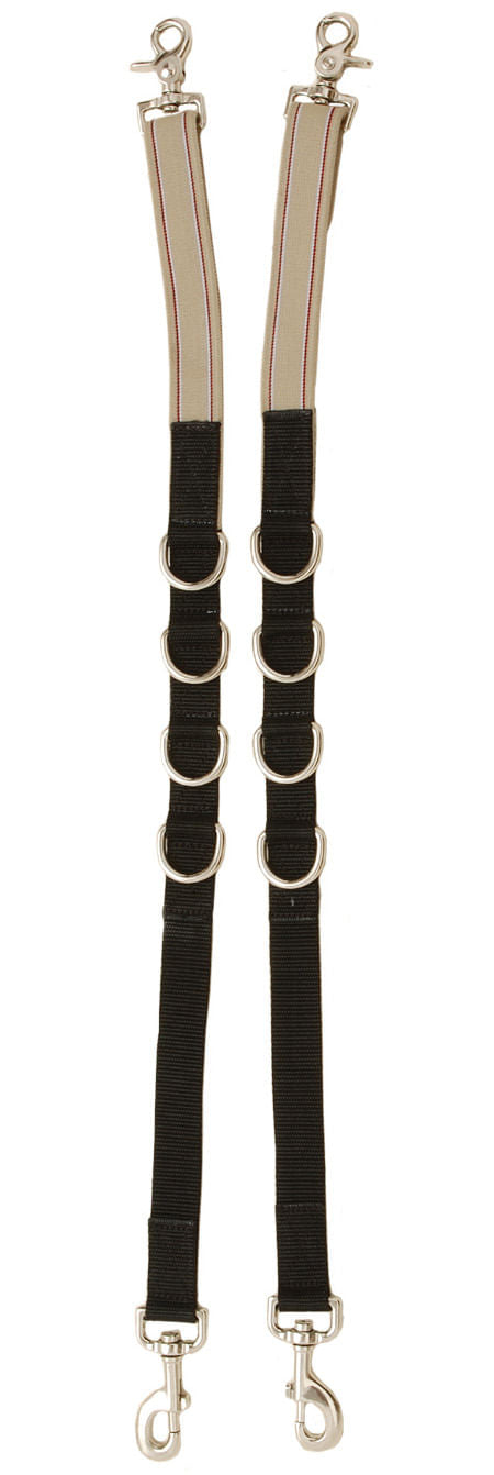 Miniature Adjustable Web Side Reins, Brown -   