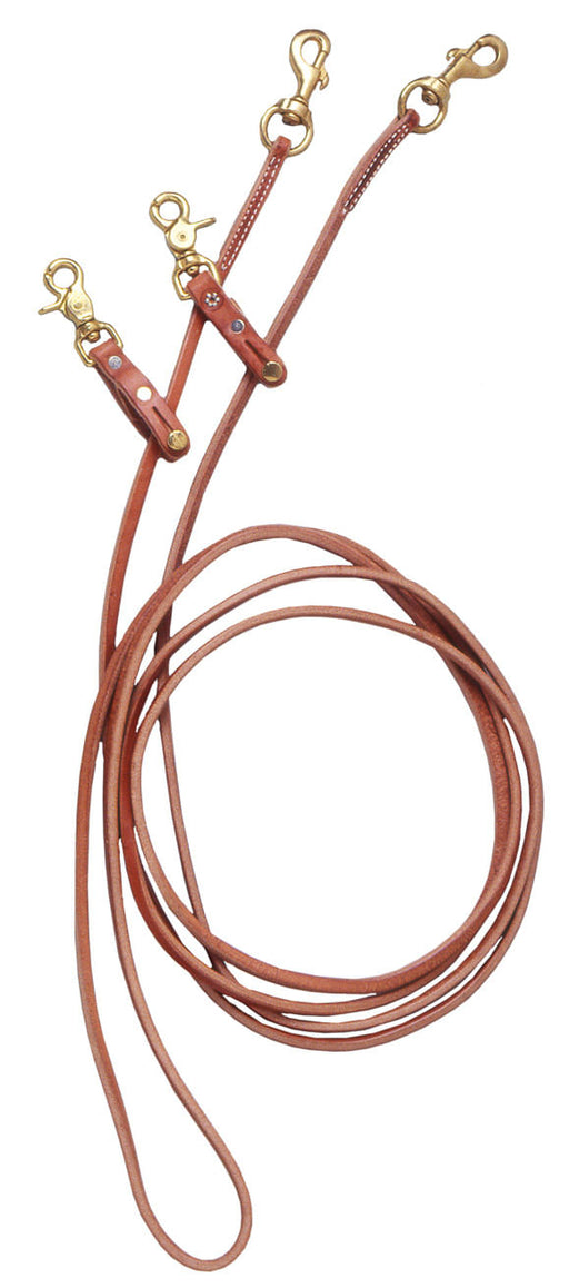 Royal King Leather Pulley Draw Reins -   