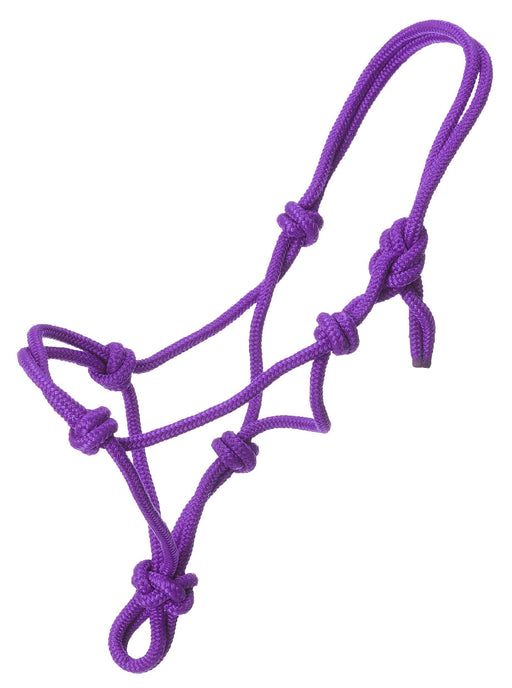 Tough1 Miniature Poly Rope Adjustable Halter - Purple  