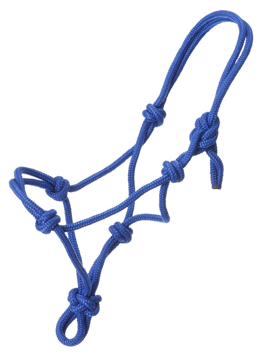 Tough1 Miniature Poly Rope Adjustable Halter - Royal Blue  