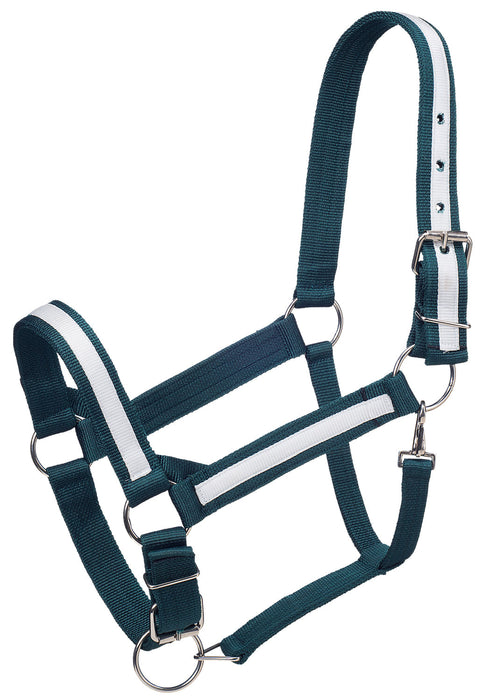 Premium Nylon Draft Halter With Overlay - Hunter Green  