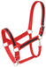 Premium Nylon Draft Halter With Overlay - Red  