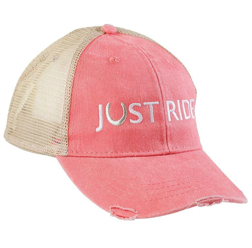 Just Ride Mesh Back Cap, Coral - Jeffers - Women > Accessories, Jewelry, Handbags