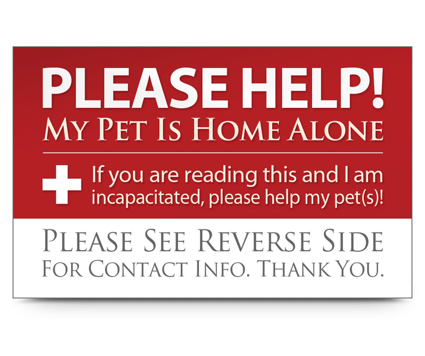 My Pet Is Home Alone! Wallet Cards - Home Alone Card, each  