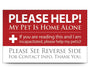 My Pet Is Home Alone! Wallet Cards - Home Alone Card, each  