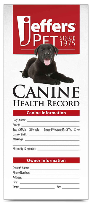 Dog Health Records, 10 pk -   