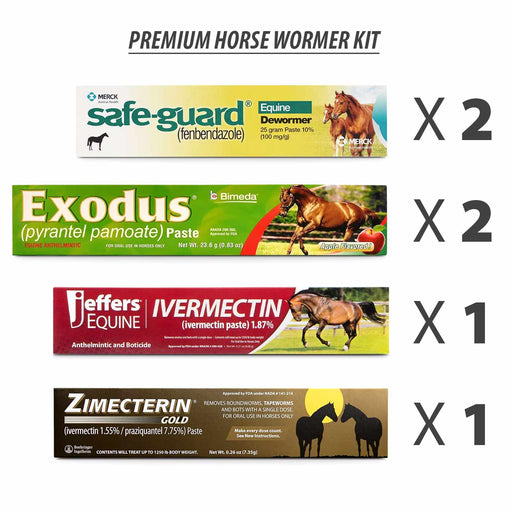 Premium Horse Wormer Kit -   