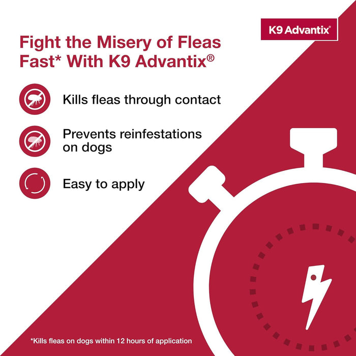 K9 Advantix Topical Flea Treatment for Dogs, 2 pk - E8KC - Large (21 - 55 lbs) - 2 pk - 6