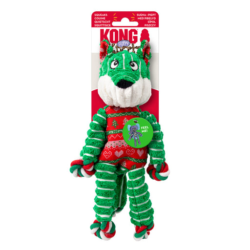Holiday Floppy Knots Fox Sm/Md Color Green