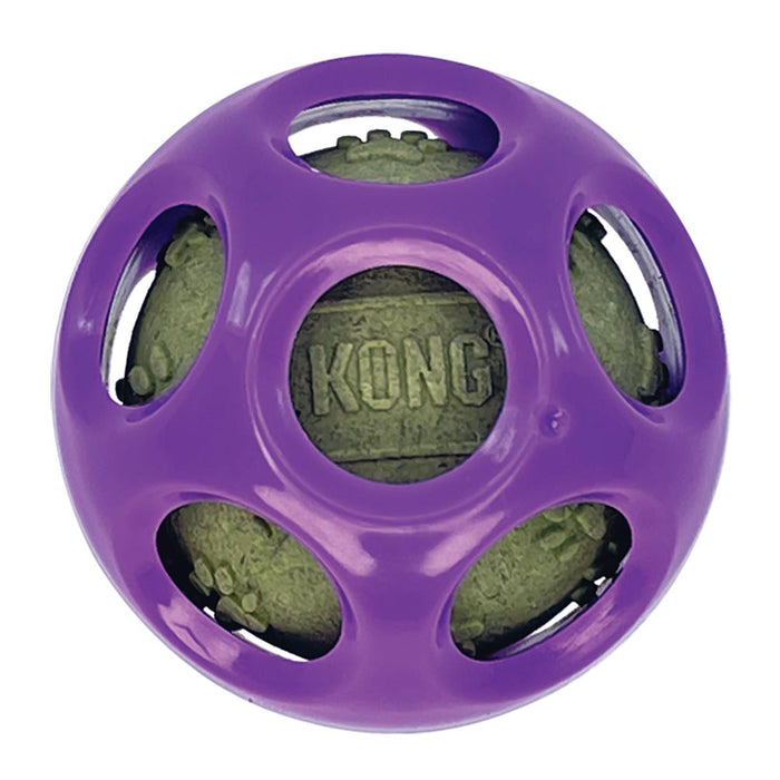 KONG Moon Ball w/Paw Ball Catnip, Purple -   