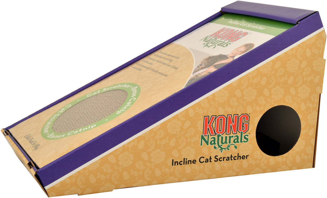 KONG Naturals Incline Scratcher w/ Toy - Kong® Naturals Incline Cat Scratcher with Toy  