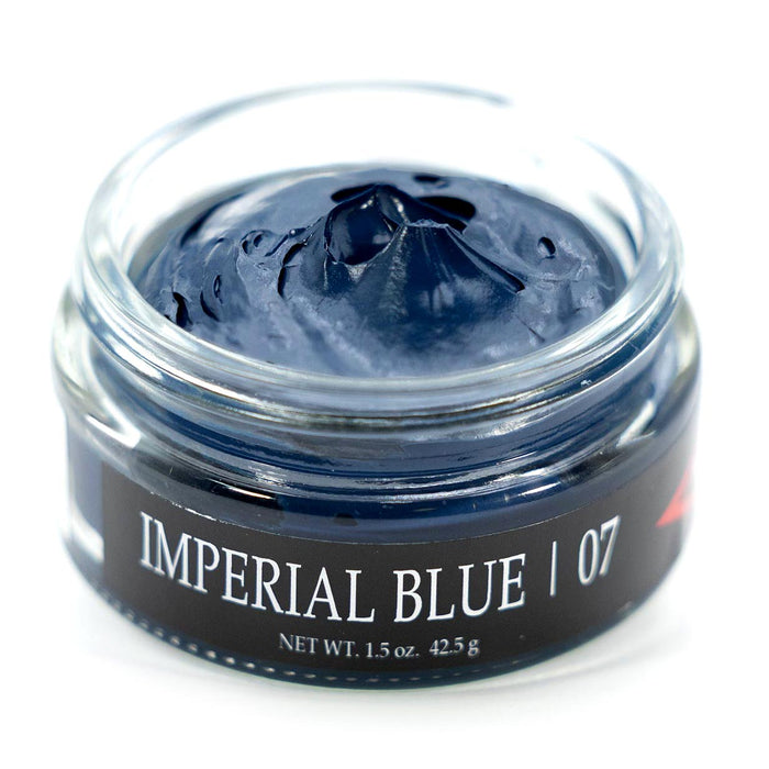 Kelly's Leather Shoe Cream – Recolors, Conditions, and Polishes Shoes & Boots - F1UM - Imperial Blue - 1.5 oz - 3