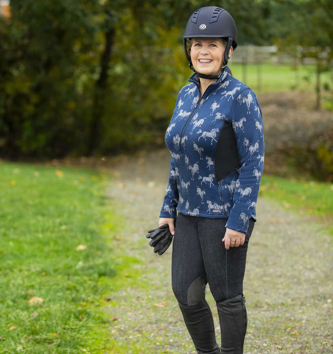 Kerrits Horse Sense Fleece Half Zip - Jeffers - Women > Women's Riding & Equestrian Clothes