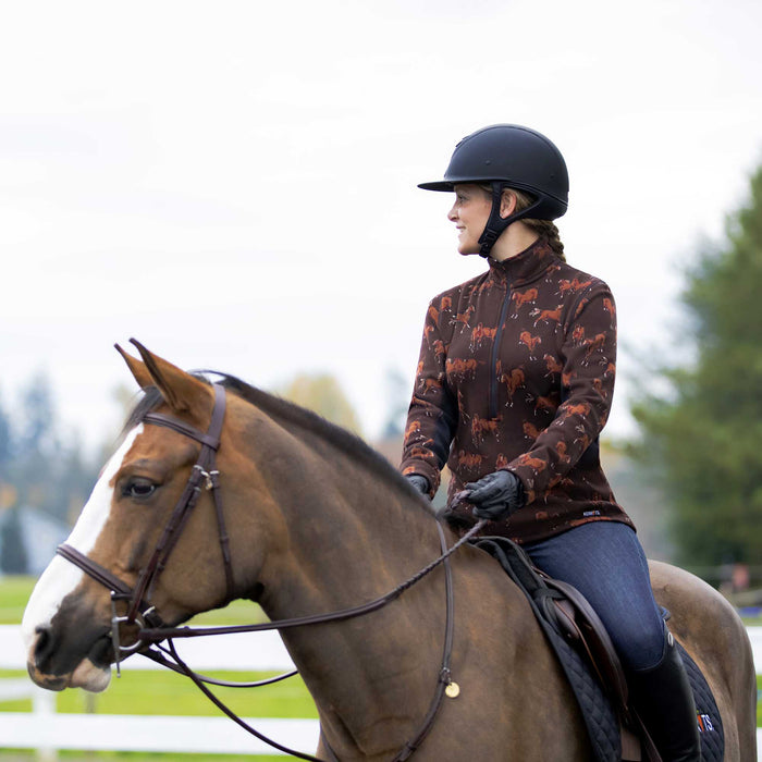 Kerrits Horse Sense Fleece Half Zip - Jeffers - Women > Women's Riding & Equestrian Clothes