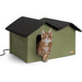 K&H Extra Wide Heated Outdoor Cat House – Insulated Kitty Shelter with Removable Heated Pad for Multiple Cats - Jeffers - Home Goods & Gifts > Seasonal Holiday Decor