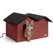 K&H Extra Wide Heated Outdoor Cat House – Insulated Kitty Shelter with Removable Heated Pad for Multiple Cats - Jeffers - Home Goods & Gifts > Seasonal Holiday Decor