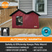 K&H Extra Wide Heated Outdoor Cat House – Insulated Kitty Shelter with Removable Heated Pad for Multiple Cats - PCV1 - Red - 26.5" x 21.5" x 15.5" - 11