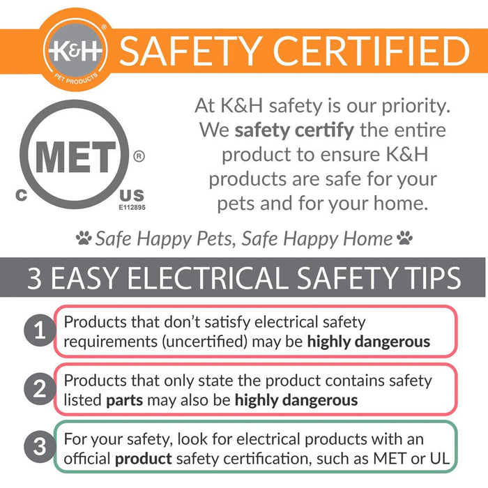 K&H Extreme Weather Kitty Pad – Outdoor Heated Cat Pad, Low - Wattage, Thermostatically Controlled, Energy - Efficient - Jeffers - Home Goods & Gifts > Seasonal Holiday Decor