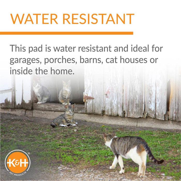 K&H Extreme Weather Kitty Pad – Outdoor Heated Cat Pad, Low - Wattage, Thermostatically Controlled, Energy - Efficient - Jeffers - Home Goods & Gifts > Seasonal Holiday Decor