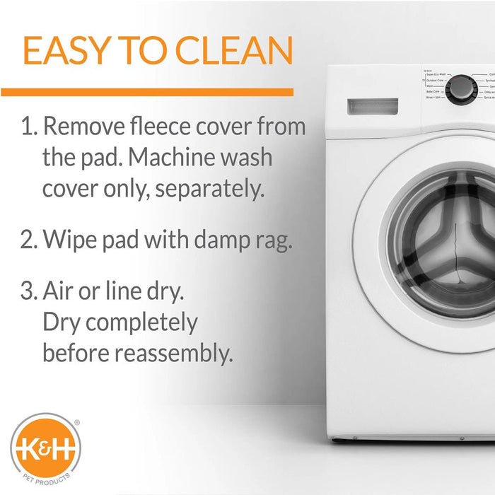 K&H Lectro - Kennel Igloo Style Heated Pad – Half - Round Indoor/Outdoor Dog House Heater - PCU7 - Black - Medium - 15" x 24" (60W) - 5