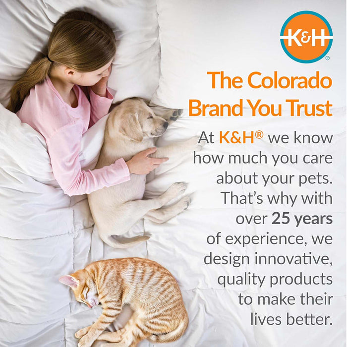 K&H Pet Bed Warmer – Indoor Heated Pad for Cats & Dogs, Thermostatically Controlled, Energy - Efficient, Safe for Arthritis & Comfort - Jeffers - Animal & Pet Supplies > Pet Heating Pads