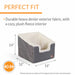 K&H Pet Products Bucket Booster Pet Seat, Rectangle, Knockdown - PCFP - Gray/Oatmeal - Small - 36