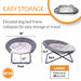 K&H Pet Products Elevated Cozy Cot - PCFU - Gray - Large - 2
