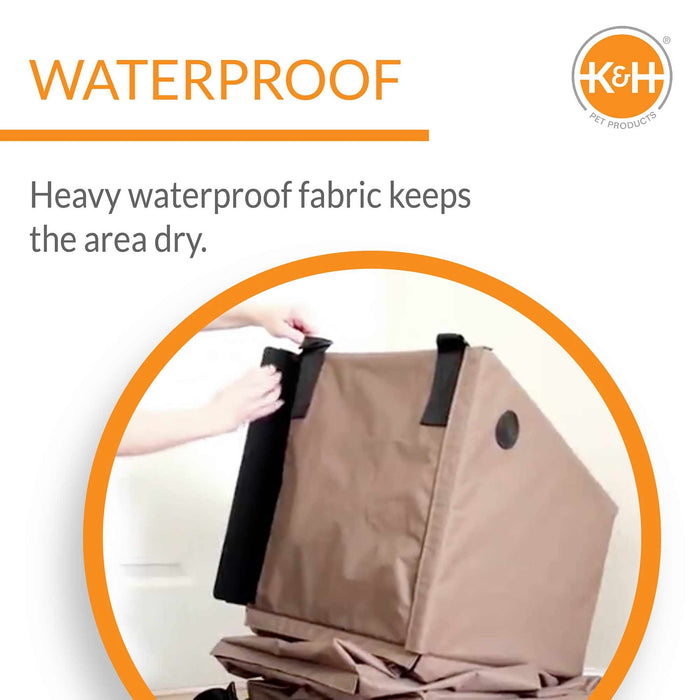 K&H Pet Products Hangin' Feline Funhouse Cat Furniture, Tan, Small, 70" X 22" X 12" - PCFZ - Tan - Small - 4