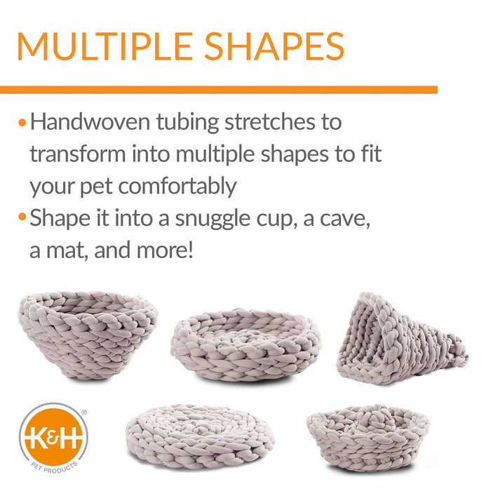 K&H Pet Products Knitted Pet Bed, 17" - PCG3 - Gray - 17" X 4" - 2