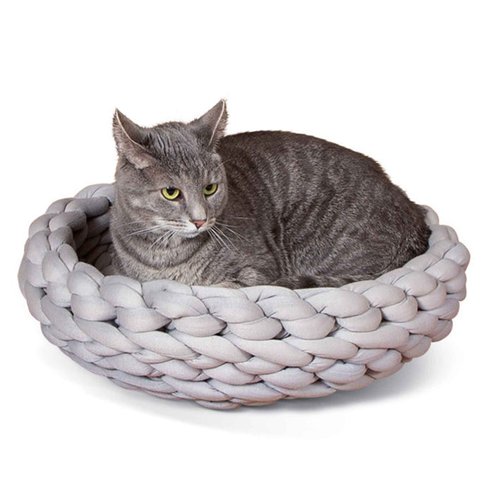 K&H Pet Products Knitted Pet Bed, 17" - PCG3 - Gray - 17" X 4" - 1