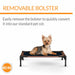 K&H Pet Products Original Bolster Pet Cot Elevated Pet Bed - PCGC - Chocolate/Black - Medium - 16
