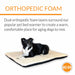 K&H Pet Products Ortho Thermo - Bed Heated Dog Bed, Fleece - PCGQ - White - XLarge - 10