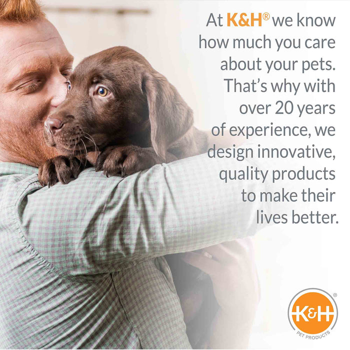 K&H Pet Products Orthopedic Bolster Sleeper Dog Bed, Gray, Medium, 30" - PCGM - Gray - Medium - 5