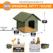 K&H Pet Products Outdoor Heated Kitty House Cat Shelter - PCV3 - Red - 19" x 22" x 17" - 12