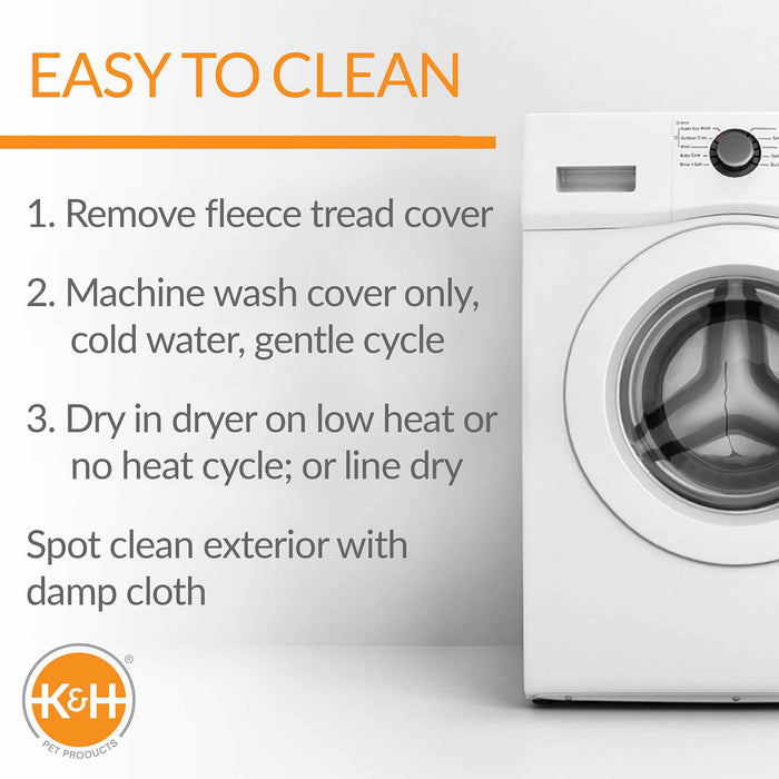 K&H Pet Products - Pet Stair Steps with Storage - PCGT - Gray/Black - 4 Stair - 6