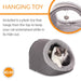 K&H Pet Products Thermo - Pet Cave Heated Cat Bed – Plush Cat Cave & Tunnel for Cats and Small Dogs - Jeffers - Home Goods & Gifts > Seasonal Holiday Decor