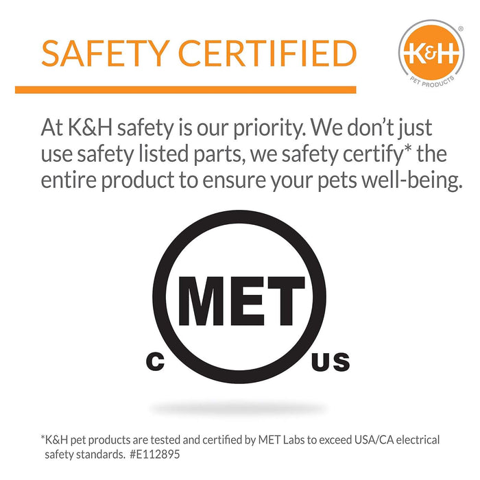 K&H Thermo - Kitty Cuddle Up Cat Bed – Indoor Heated Cat Bed with Low - Wall Design, Soft Foam Base & Removable Washable Cover - Jeffers - Home Goods & Gifts > Seasonal Holiday Decor