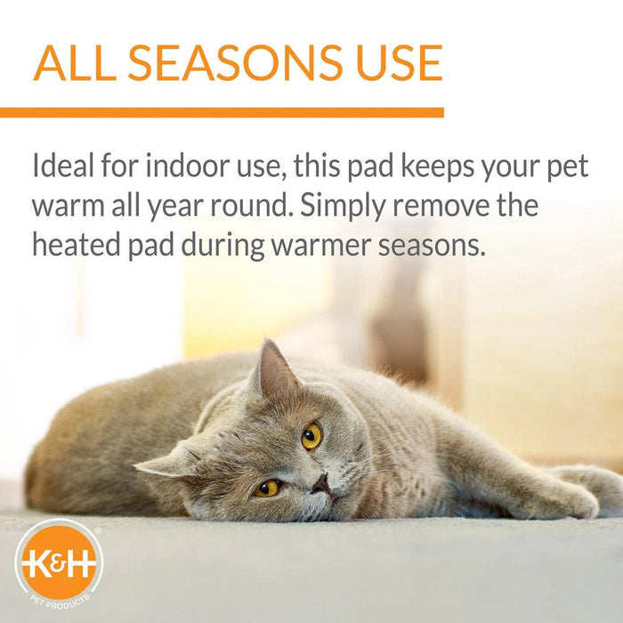 K&H Thermo - Kitty Heated Cat Bed – Energy - Efficient, MET Certified Indoor Cat Warming Mat - Jeffers - Home Goods & Gifts > Seasonal Holiday Decor