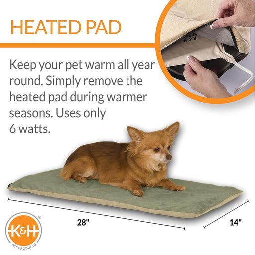 K&H Thermo - Pet Heated Mat for Small Dogs and Cats – Indoor Heated Bed Pad - Jeffers - Home Goods & Gifts > Seasonal Holiday Decor