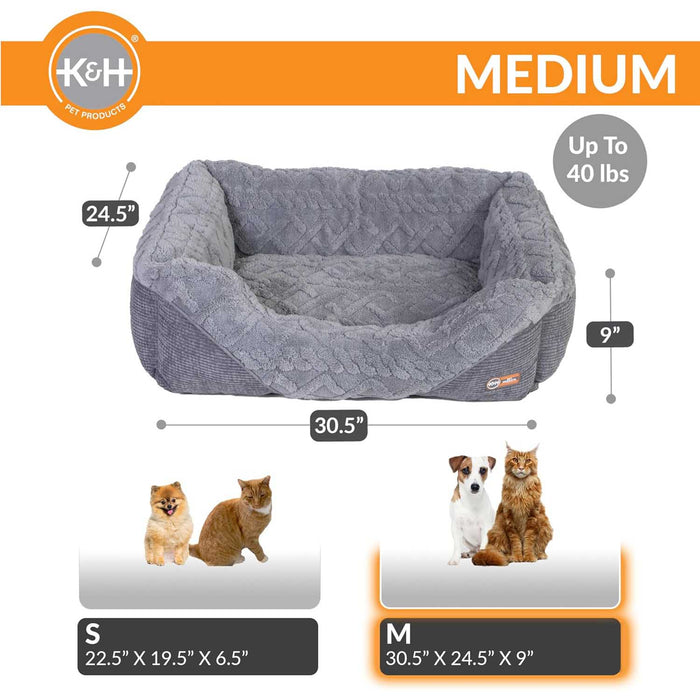 K&H Thermo - Pet Lounge Sleeper Heated Cat & Small Dog Bed – Plush, Non - Slip, Machine Washable Indoor Pet Bed - Jeffers - Home Goods & Gifts > Seasonal Holiday Decor