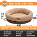 K&H Thermo - Snuggle Cup Bomber Heated Cat Bed – Plush, Indoor, Removable Heater, Machine Washable, Cozy Nesting Bed - Jeffers - Home Goods & Gifts > Seasonal Holiday Decor