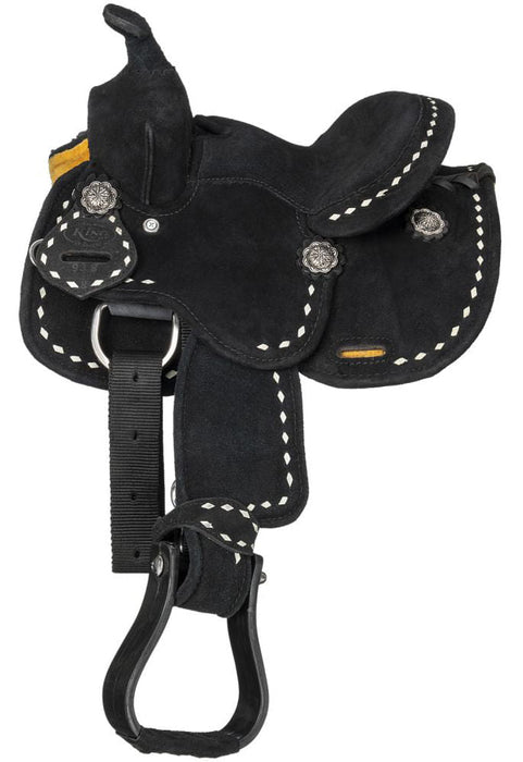 King Series Mini Stratford Suede Barrel Saddle - Jeffers - Horse Supplies > Horse Tack > Saddles