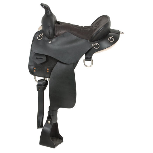 King Series Trekker Endurance Saddle with Horn - JTI5R - Black - 15" - 1